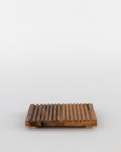 Load image into Gallery viewer, Mango Wood Grooved Pedestal