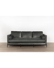 Load image into Gallery viewer, Morrison Metal Base Leather Sofa