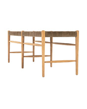 Load image into Gallery viewer, Rooney Woven Leather Bench