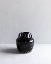 Load image into Gallery viewer, Vintage Black Handled Jar
