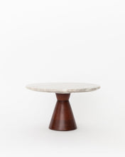 Load image into Gallery viewer, Wood & Marble Cake Stand