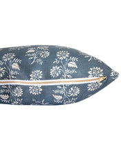 Load image into Gallery viewer, Camille Navy Floral Pillow Cover
