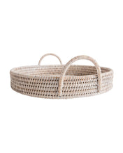 Load image into Gallery viewer, Rattan Round Trays (Set of 2)
