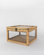Load image into Gallery viewer, Rattan &amp; Glass Box
