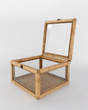 Load image into Gallery viewer, Rattan &amp; Glass Box
