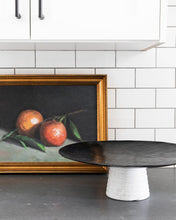 Load image into Gallery viewer, Hammered Iron &amp; Marble Pedestal
