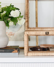 Load image into Gallery viewer, Rattan &amp; Glass Box
